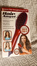 Hair Straightener *Hair Angel* Ceramic Hair Straightening Brush - Open Box