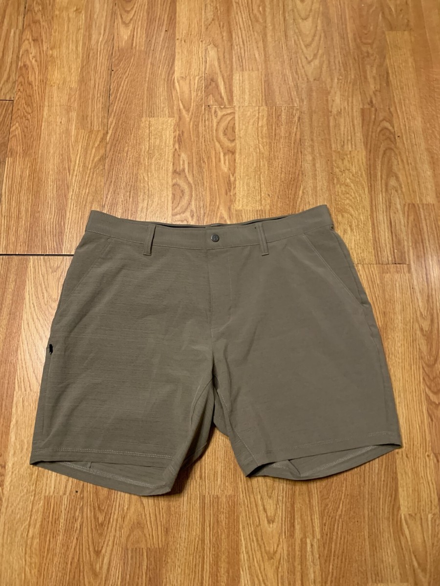 Bylt Shorts Mens 36 Brown Kinetic Stretch Golf Preppy Chino Bylt Shorts Mens 36 Brown Kinetic Stretch Golf Preppy Chino