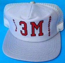 Vintage 1970s 3M COATED ABRASIVES New Era Snapback Trucker Hat Cap NWOT Made USA