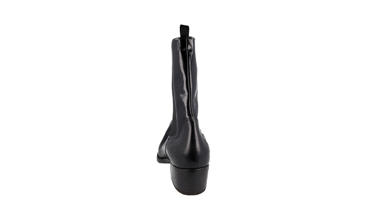 PRADA COWBOY CHELSEA BOOTS HALF-BOOT SHOES 2UG008 BLACK PRADA COWBOY CHELSEA BOOTS HALF-BOOT SHOES 2UG008 BLACK
