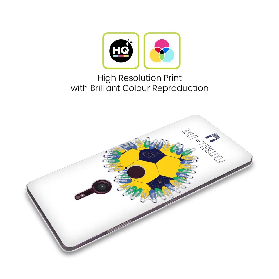 HEAD CASE DESIGNS FOOTBALL LOVE SOFT GEL CASE FOR SONY PHONES 1 - Image 2 of 4