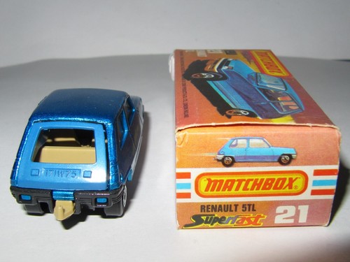 MATCHBOX SUPERFAST No.21 RENAULT 5 TL 'BLACK BASE' MIB - Picture 6 of 9