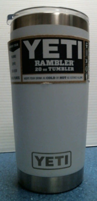 Yeti Rambler 20 oz. Tumbler, White, W/Magslider (04067) FS