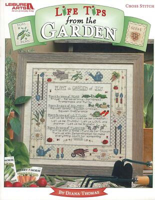 Leisure Arts Life Tips From The Garden Cross Stitch Book
