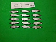 15 - 1/2 oz Weight Slab Fishing Casting Jigging  Lead metal  Spoons lures 