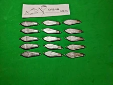 15 - 1/2 oz Weight Slab Fishing Casting Jigging  Lead metal  Spoons lures 