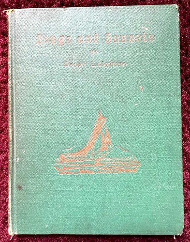 Songs & Sonnets by Oscar Leighton, signed. Autograph Book of Group Trip in 1925 - Bild 2 von 21