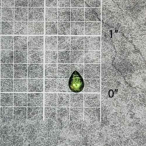 Genuine Pear-Shaped Faceted Peridot Loose Stone 1.75 CT--Very Pretty! - Picture 4 of 4
