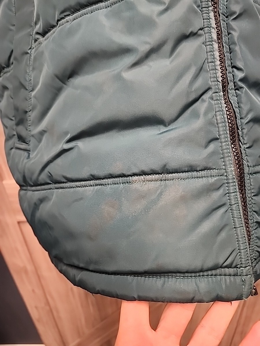 ジャケット・アウター 00s nike reversible onepoint down jacket Nike Vintage Reversible Puffer Jacket Mens M Coat Green