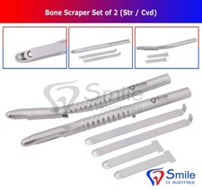 Implant Bone Scraper Set STR / CVD Bone Surgery Harvesting Tool & 4 Blades