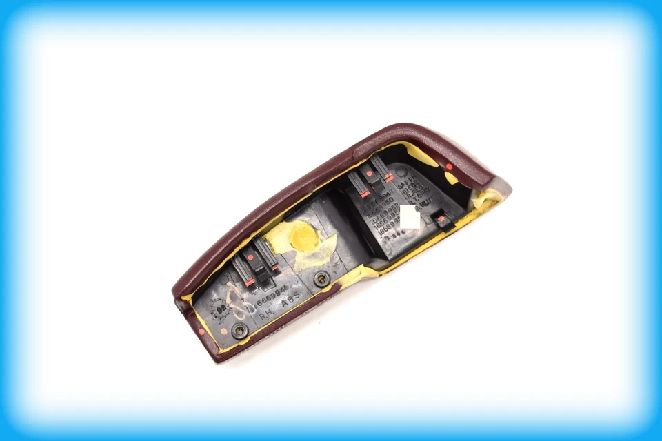 Оригинальный подлокотник для задней двери под правую руку 94–96 Chevy Caprice Impala SS — рубиново-красная отделка - Изображение 4 из 4