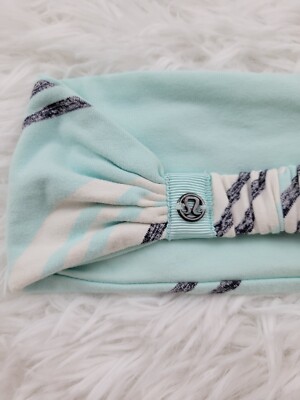 Lululemon Bang Buster Headband Groovy Stripe Cadet Blue  display picture 2