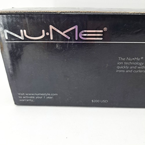 NuMe 25MM Curling Wand Tourmaline Ceramic Professional Styling Tool Zebra Black - Picture 5 of 11