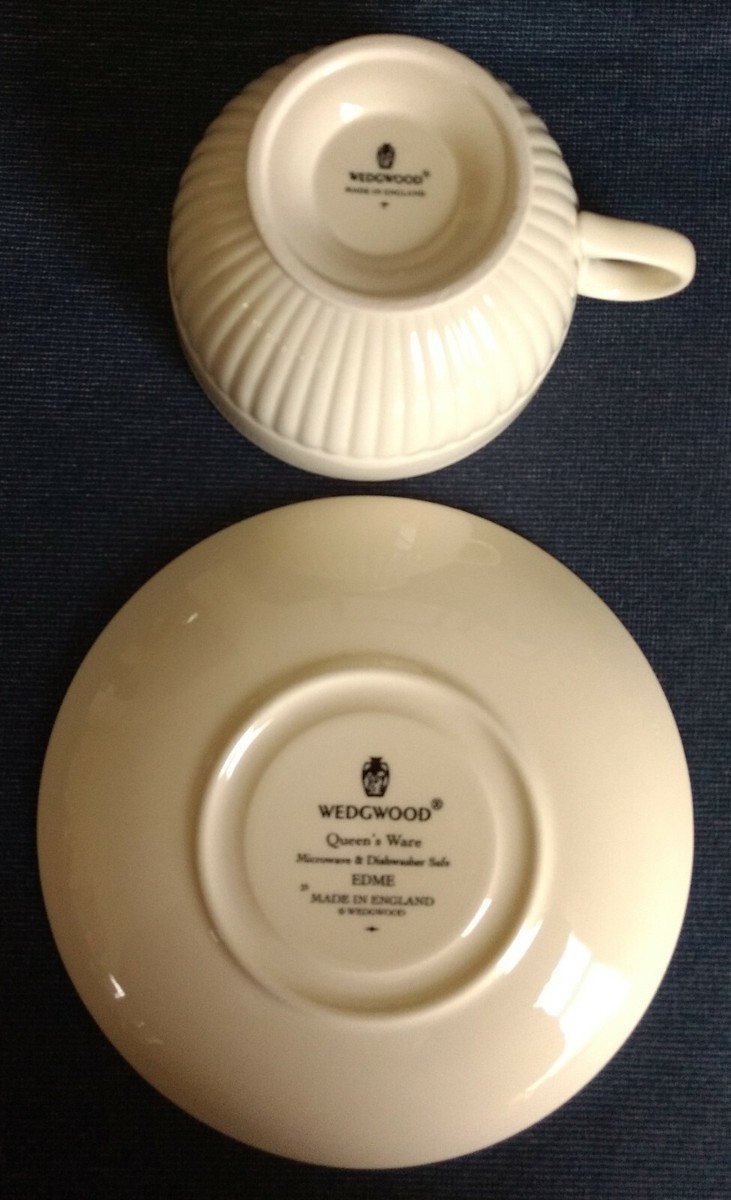 Wedgwood ~ Queen's Ware ~ EDME~ 3 Sets OFF-WHITE 2¾