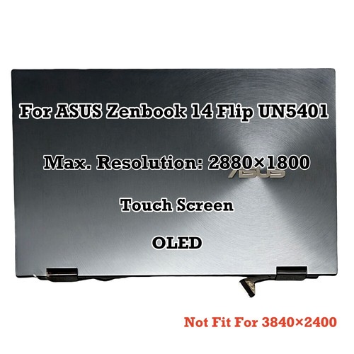 14" ASUS ZenBook 14 Flip UN5401 2.8K OLED LCD Assembly Complete Touch Screen - Picture 2 of 13