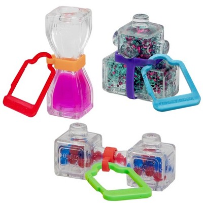 Fidget Blox 3 Pack with Backpack Clip (Amazon Exclusive) | Sound, Touch, Visi...