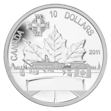 Canada 2011 Highway of Heroes $10 Pure Silver Maple Leaf Proof in FULL RCM OGP