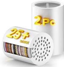 2 Pc 25 Stage High Output Shower Filter Fixed Showerheads Replacement
