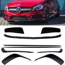 Mercedes W176 Spoiler Flaps Ans&auml;tze SET 9tlg.+ Lippe f&uuml;r A45 AMG Aero Edition 1