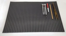 Watchmakers rubber anti-slip bench mat for watch repair ribbed self adhesive