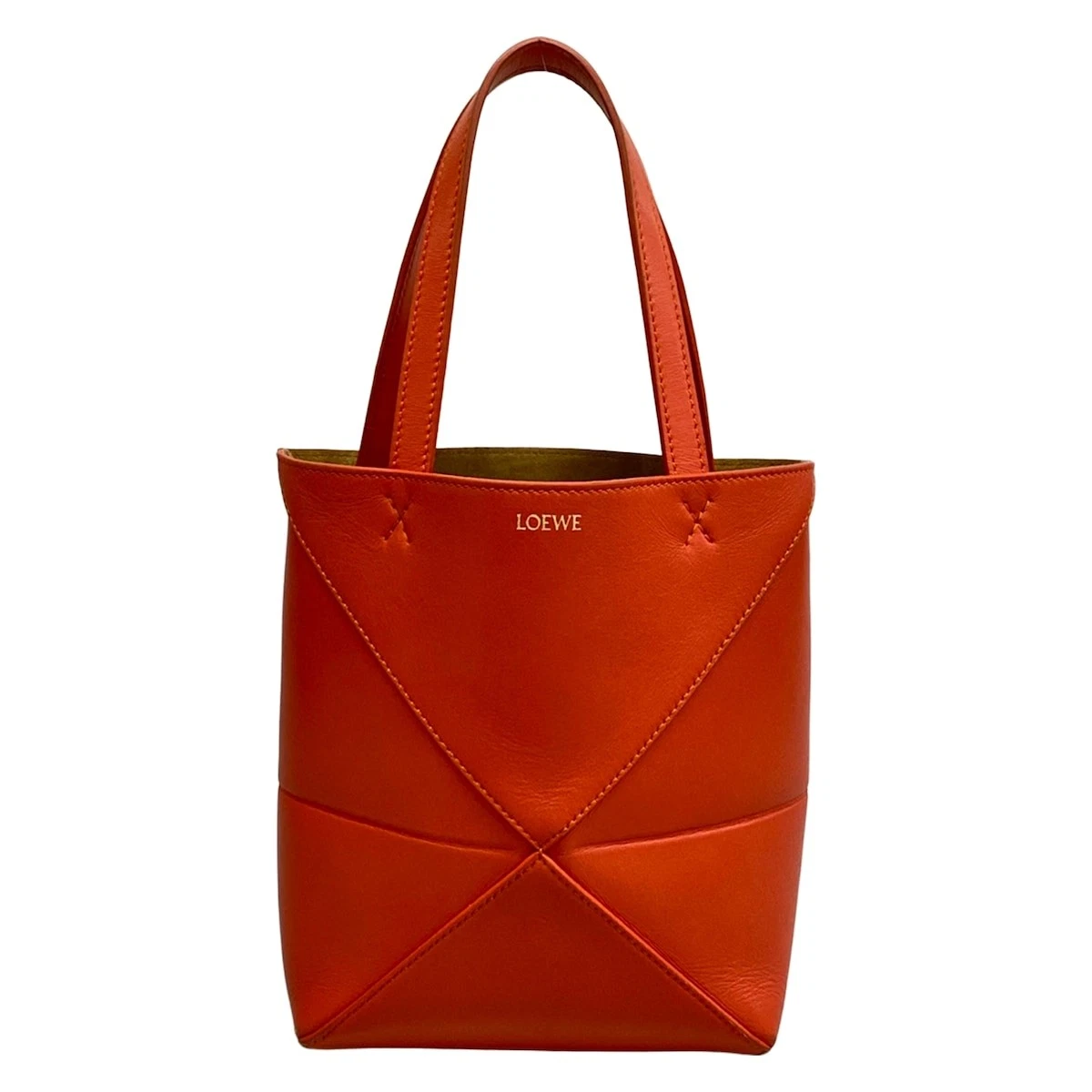 Orange Leather Exterior Loewe Bags & Handbags for Women for sale