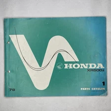 Vintage 1979 Honda XR500Z OEM Parts Catalog Original