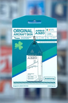Aviationtag Airbus A320 Air Lingus EI-CVC Bicolor Green White
