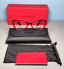 Valentino VA 3035 5128 52-17-140 Havana/Red Display Lenses -New