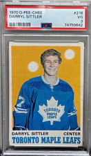 1970 O-Pee-Chee #218 Darryl Sittler Rookie PSA 3
