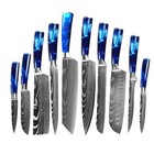 4PC Japanese Damascus pattern Stainless Steel Kitchen Chef Knives Set &Scabbard — photo 2