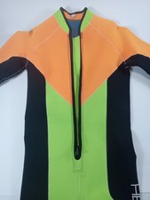 Henderson Aquatics Men's Full Length Body Wetsuit Size M Orange/Lime Green