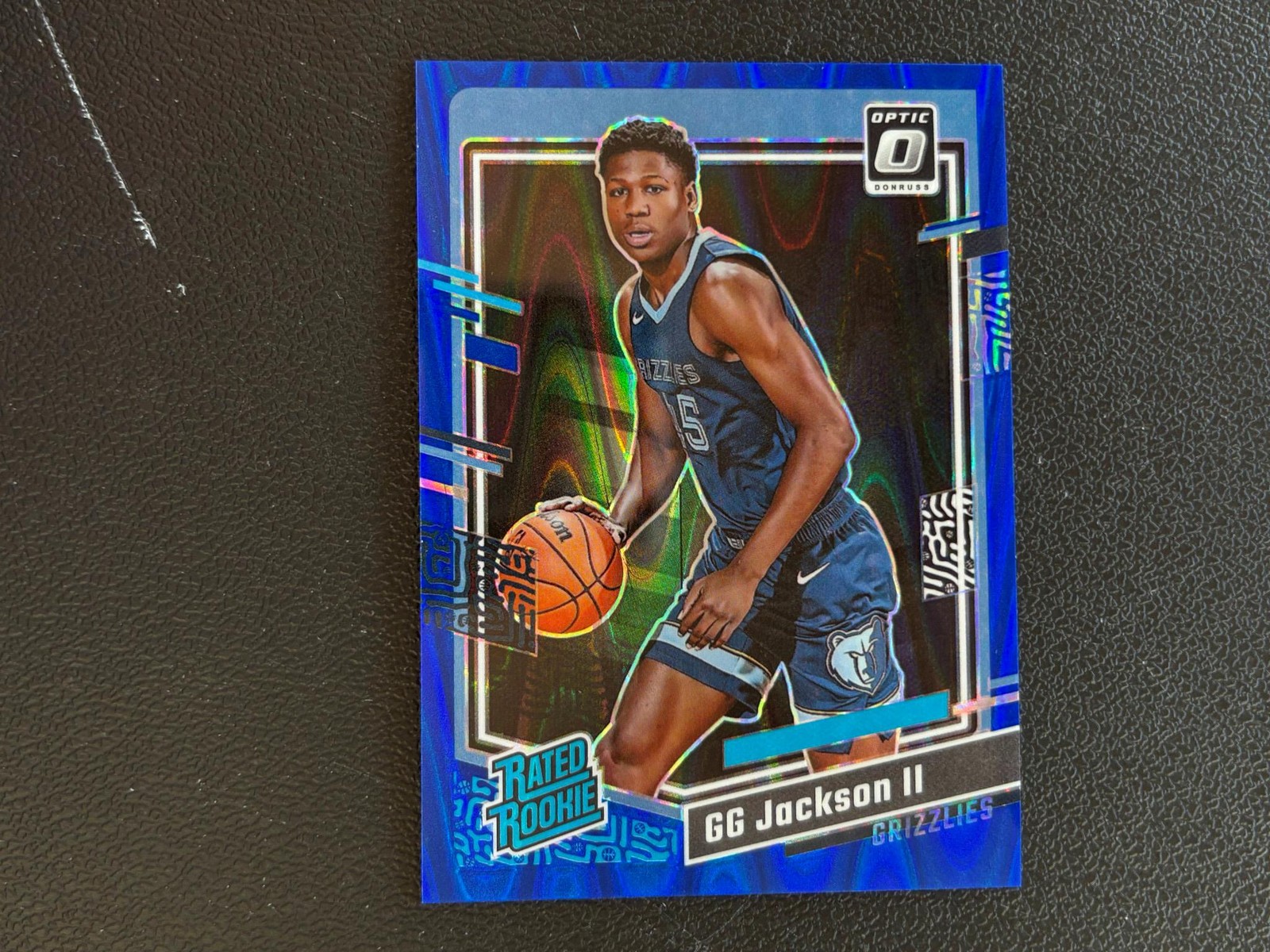 GG Jackson II 2023-24 Optic Rated Rookie Blue Seismic RC Grizzlies 74/249 E16