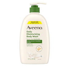 Aveeno Daily Moisturizing Body Wash for Dry  Sensitive Skin  Prebiotic Oat, Bo