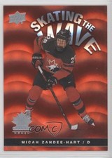 2023 Upper Deck Team Canada Juniors Skating the Wave Micah Zandee-Hart 18nr