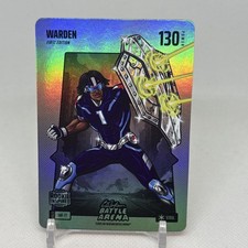 2026 Bo Jackson Battle Arena Warden Silver Steel Battlefoil SBF-77 Cam Ward