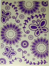 Crafter's Companion Embossing Folder Flourishing Florals  Butterflies-New, RARE