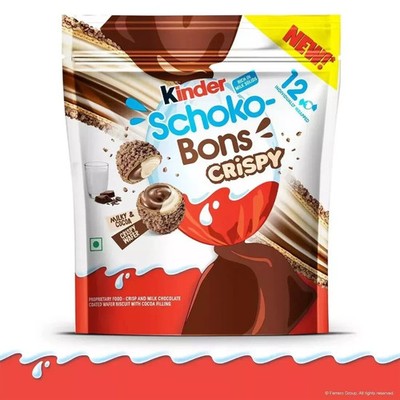 Kinder Schokobons Crispy 12Pcs 67.2gm,