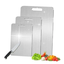 100% Pure Titanium Cutting Boards for Kitchen Suitable for 14.2"L x 9.8"W
