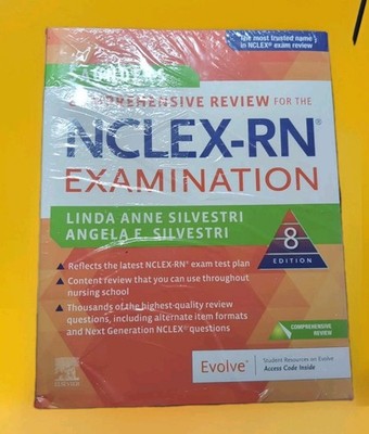 Saunders Comprehensive Review for NCLEX-RN New Sealed w/code (2019 Paperback)