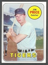 1969 Topps #472 JIM PRICE Tigers - NM