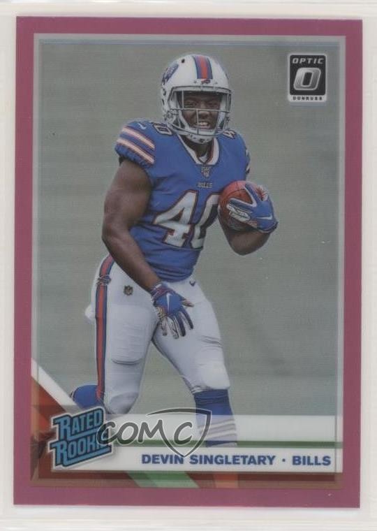 2019 Panini Donruss Optic Rated Pink Prizm Devin Singletary #178 Rookie RC 05k5