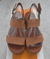Image of Timberland Safari Dawn Backstrap Rust Nubuck Sandals - Size 3.5UK