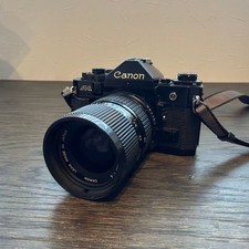 CANON A-1 BLACK FD35-70MM F4 ZOOM LENS TESTED W/MANUAL USED UNUSED