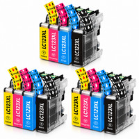 12 Ink Cartridges fits Brother LC123 DCP-J132W DCP-J552DW DCP-J152W DCP-J4110DW
