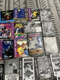 Video game Manual Insert And poster Lot Sega Genesis game Gear Cd Atari Lynx