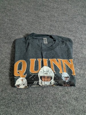 Quinn Ewers Texas Longhorns Football Quinn Ewers Gray TShirt Men's Size XL