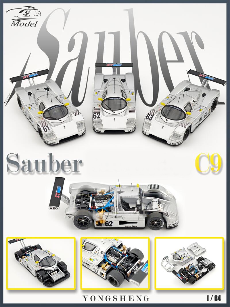 YONGSHENG YS 1:64 Sauber C9 Diecast Model Car | eBay