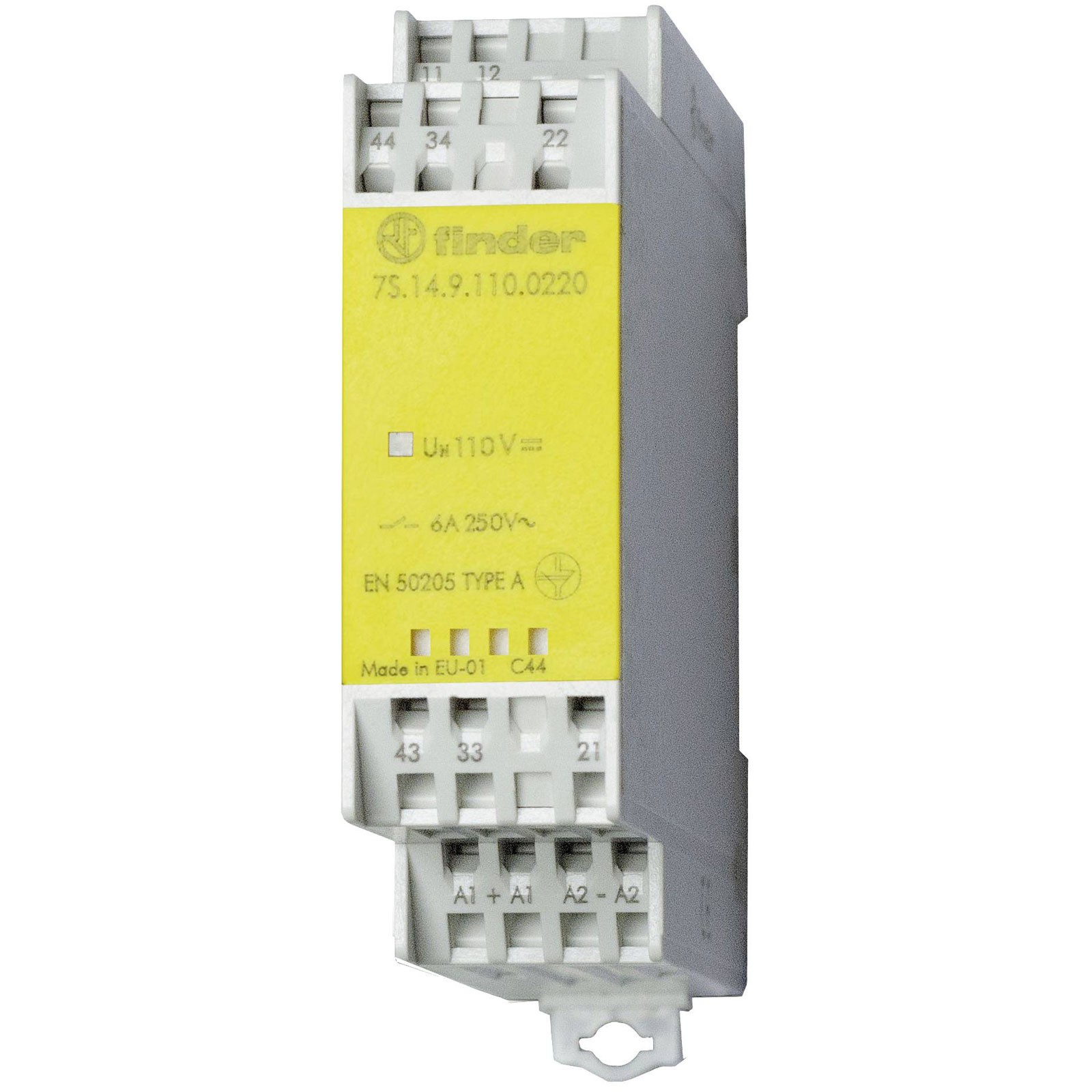 Finder Relay module 24V DC 3A SIL 2 PL ""d"" 2 NO+2 NC