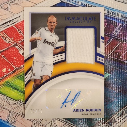 2022-23 Panini Immaculate Arjen Robben Match Worn Patch Auto /25