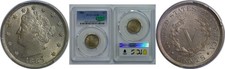1889 Liberty Nickel   PCGS AU-58  CAC